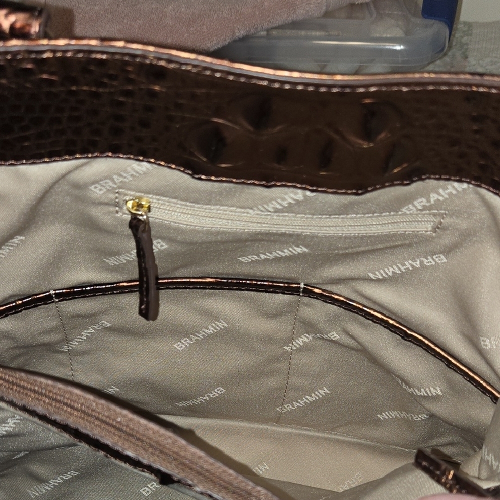 NWT BRAHMIN FIORA SHOULDER BAG IN GANACHE OMBRE MELBOURNE. - Picture 14 of 16